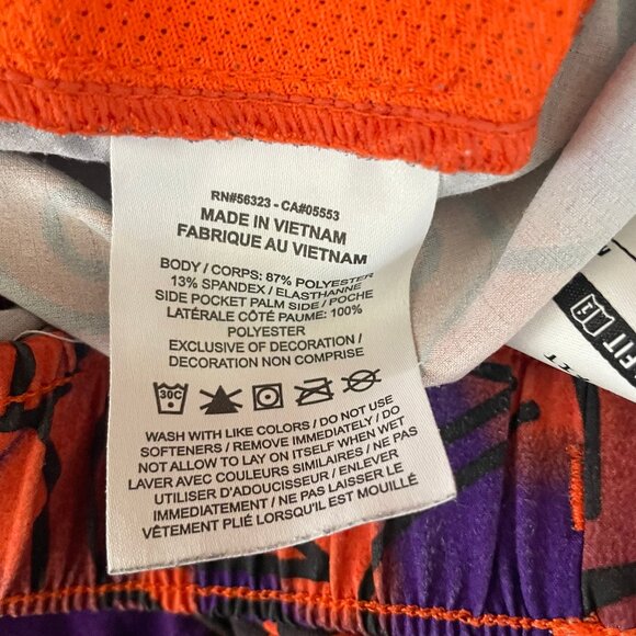 Nike Yoga Loose Fit Air Robbie Simon Shorts Mens Medium Orange Purple DM5936 - Picture 6 of 8